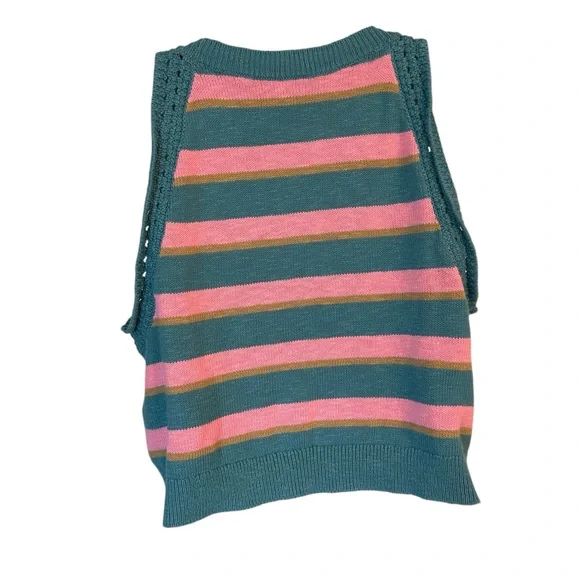Madewell striped cropped sweater tank size large - Picture 7 of 11